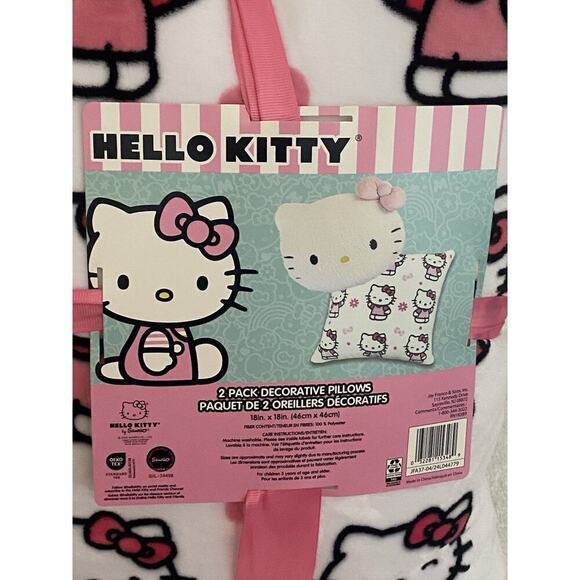 Hello Kitty Super Soft Decorative Pillows - 2/pk (NEW) - Picture 3 of 5